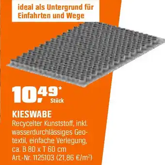 OBI Kieswabe Angebot