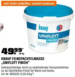 OBI Knauf feinspachtelmasse uniflott finish Angebot