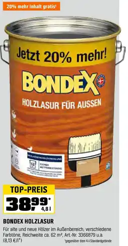 OBI Bondex holzlasur Angebot