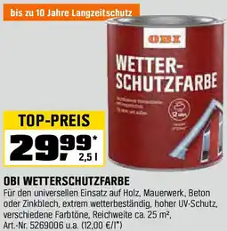 OBI Obi wetterschutzfarbe Angebot