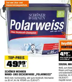 OBI Schöner wohnen wand und deckenfarbe polarweiss Angebot