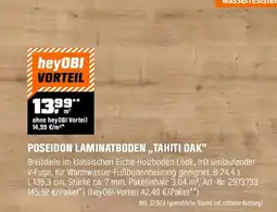 OBI Poseidon laminatboden tahiti oak Angebot