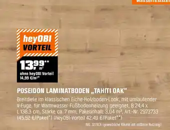 OBI Poseidon laminatboden tahiti oak Angebot