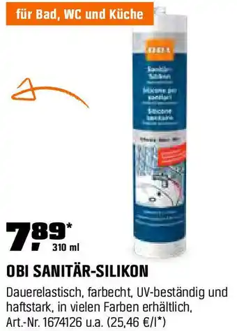 OBI Obi sanitär silikon Angebot