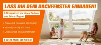 OBI Lass dir dein dachfenster einbauen Angebot