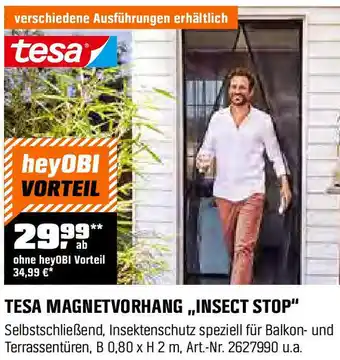 OBI Tesa magnetvorhang insect stop Angebot