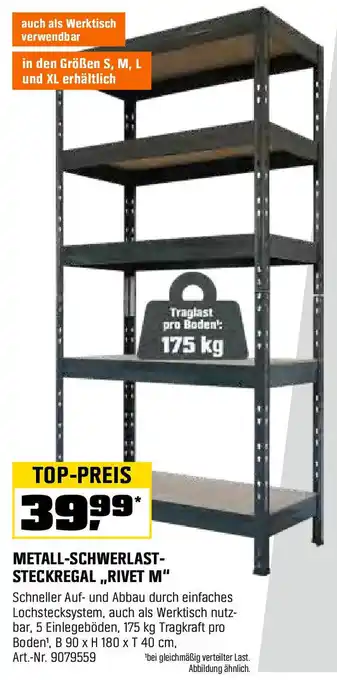 OBI Metall-schwerlast steckregal rivet m Angebot