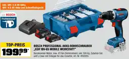 OBI Bosch professional akku-bohrschrauber gsr 18v-65 mobile werkstatt Angebot