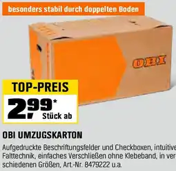 OBI Obi umzugskarton Angebot