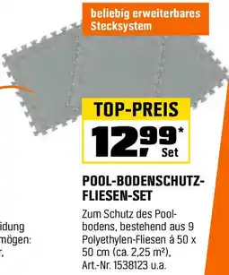 OBI Pool bodenschutz fliesen-set Angebot