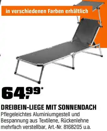OBI Dreibein-liege mit sonnendach Angebot