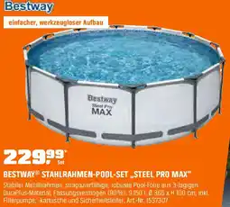 OBI Bestway stahlrahmen pool set steel pro max Angebot