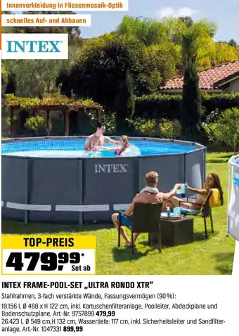 OBI Intex frame pool set ultra rondo xtr Angebot
