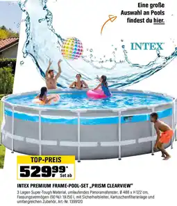 OBI Intex premium frame-pool-set prism clearview Angebot