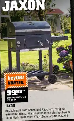 OBI Holzkohlegrill zum Grillen und Räuchern Angebot