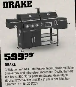 OBI Grillstation mit Gas und Holzkohlegrill Angebot