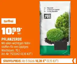 OBI Pflanzerde Angebot