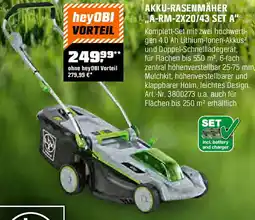 OBI Akku-rasenmäher a-rm-2x20/43 set a Angebot