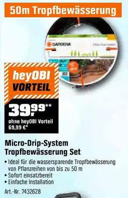 OBI Micro-Drip-System Tropfbewässerung Set Angebot