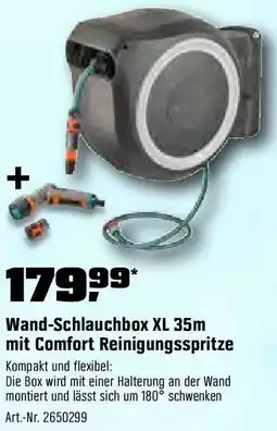 OBI Wand-Schlauchbox XL 35m mit Comfort Reinigungsspritze Angebot