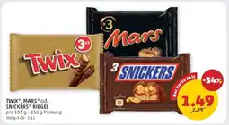 PENNY TWIX , MARS oder SNICKERS RIEGEL Angebot