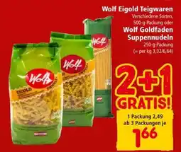 Interspar Wolf Eigold Teigwaren Angebot