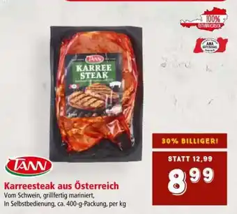 Interspar Karreesteak aus Österreich Angebot