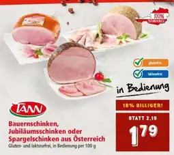 Interspar Bauernschinken, Jubiläumsschinken oder Spargelschinken aus Österreich Angebot