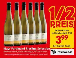 Interspar Mayr Ferdinand Riesling Selection Angebot