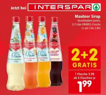 Interspar Mautner Sirup Angebot