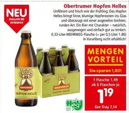 Interspar Obertrumer Hopfen Helles Angebot
