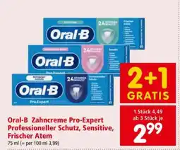 Interspar Oral-B Zahncreme Pro-Expert Professioneller Schutz, Sensitive, Frischer Atem Angebot