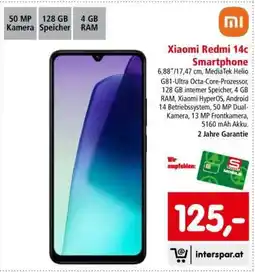 Interspar Xiaomi Redmi 14c Smartphone Angebot