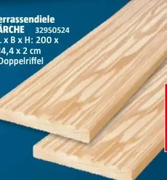 Bauhaus Terrassendiele Lärche Angebot