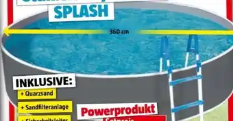 Bauhaus MyPool Stahlwandpool-Set Splash Angebot