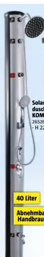 Bauhaus MyPool Solardusche Kombi Angebot