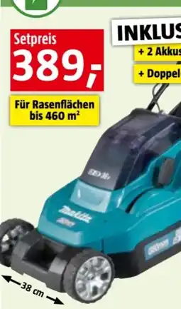 Bauhaus Makita Akku-Rasenmäher Set LXT - DLM382PT2 Angebot