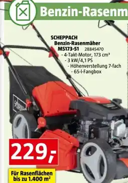 Bauhaus Scheppach Benzin-Rasenmäher MS173-51 Angebot