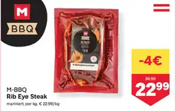 MPreis M-BBQ Rib Eye Steak Angebot