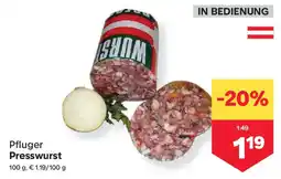 MPreis Pfluger Presswurst Angebot