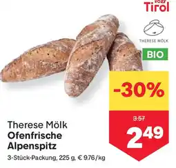 MPreis Therese Mölk Ofenfrische Alpenspitz Angebot