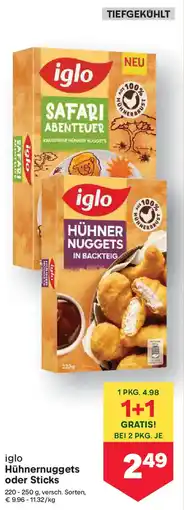 MPreis iglo Hühnernuggets oder Sticks Angebot