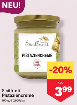 MPreis Sicilfrutti Pistaziencreme Angebot