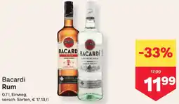 MPreis Bacardi Rum Angebot
