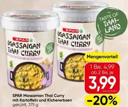 Spar SPAR Massaman Thai Curry mit Kartoffeln und Kichererbsen Angebot