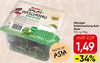 Spar SPAR Würziger Salatmischung Asia Style Angebot