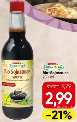 Spar Natur pur Bio-Sojasauce Angebot