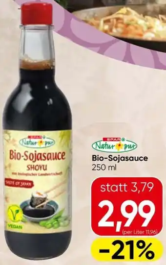 Spar Natur pur Bio-Sojasauce Angebot