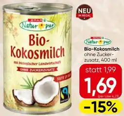 Spar Natur pur Bio-Kokosmilch Angebot