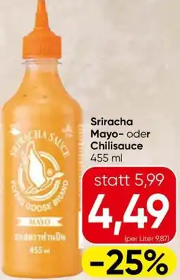 Spar Sriracha Mayo- oder Chilisauce Angebot